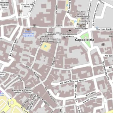 Map of Capodistria