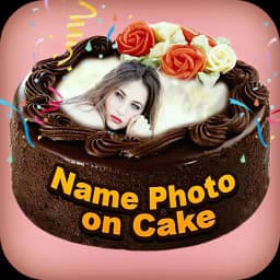 Name Photo on Cake