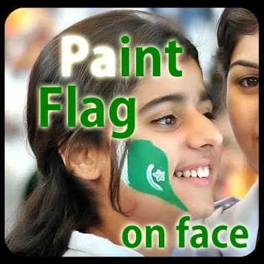 Paint Flag On Face