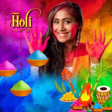 Holi Photo Frames