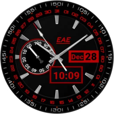EAE red watch face