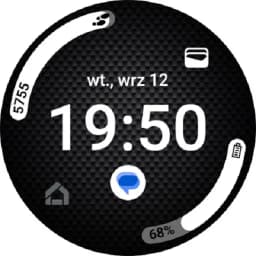Carbon watch face