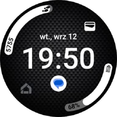 Carbon watch face