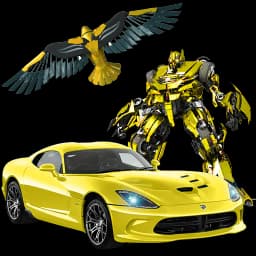 Flying Kite Robot Transform