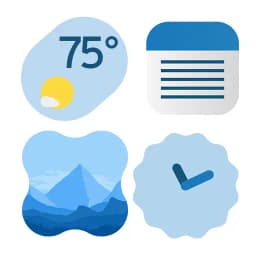 Android 16 Style Widgets