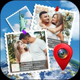 GPS Camera Map with Time Stamp