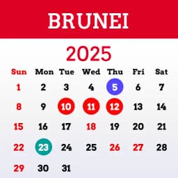 Brunei Calendar 2025