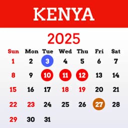 Kenya Calendar 2025