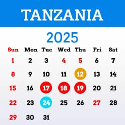 Kalenda ya Tanzania 2025