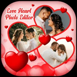 Love Heart Photo Frame Editor