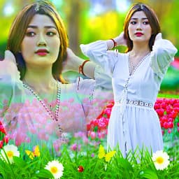 Garden photo mixer and blender