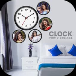 Clock Photo Frame & Collage