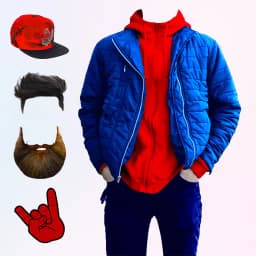 Men Street Fashion Photo Suit