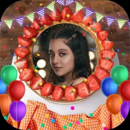 Name Photo On Birthday Cake