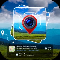 GPS Stamp Camera With Location