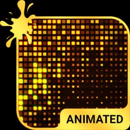 Gold Mosaic Animated Keyboard