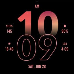 Active Modern Pink Watch Face