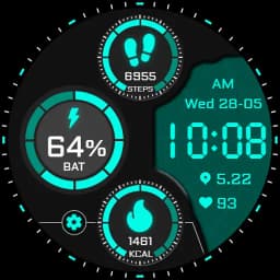 Digital Lumetric Watch Face