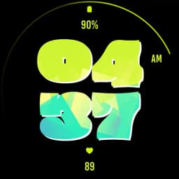 Graffiti Green Watch Face