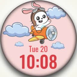 LUNA2: Cute Pilot Rabbit Dial