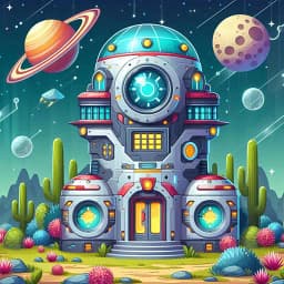 Sci Fi House Wallpaper