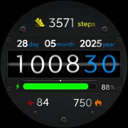 Animated FitRoller Wath Face