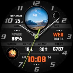 h301 Space Colorful Moon