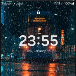 Rainy City Live Wallpaper