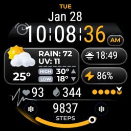 OMG 160 Weather Watch Face