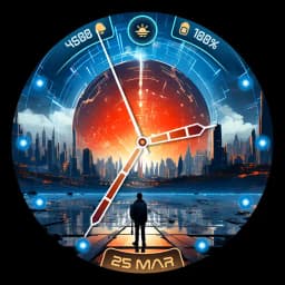 Cyber Space Watch Face SGW7