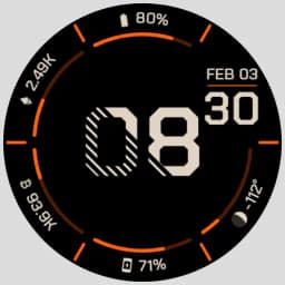 Honeycomb Digital Watch Face