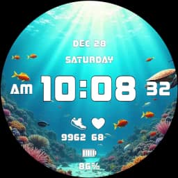 Underwater Life Animated Face