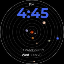 Solar System Watch Face