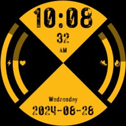 Yellow Warning Watch Face