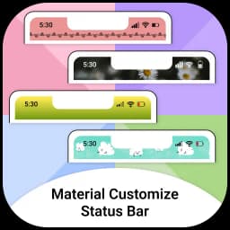 Material Customize Status Bar