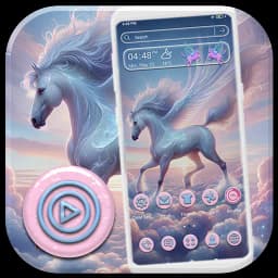 Pink Flying Unicorn Theme
