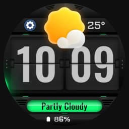 Weather Flip DARK Animated