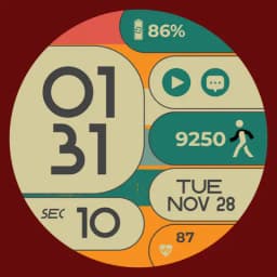Retro Chic Watch Face