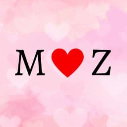 M + Z Letters Love Wallpapers