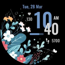 NXV96 Vibrant Flora Watch Face