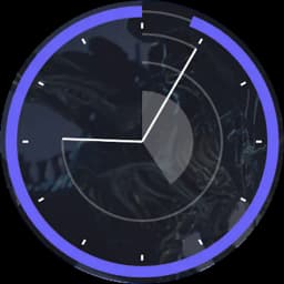 Analogue Battery Clock