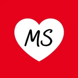 M + S Letters Love Wallpapers