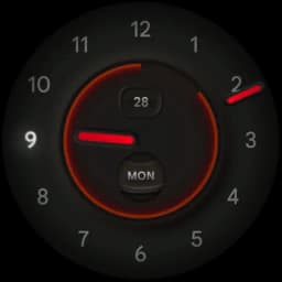 Neumorphic Analog Watch Face