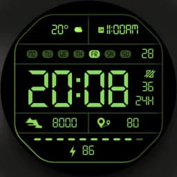 DADAM41: Retro LCD Watch Face