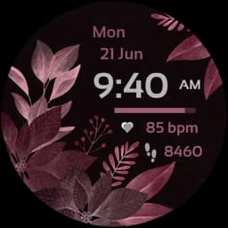 NXV89 Flora Art Watch Face