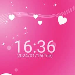 Heart and clock live wallpaper