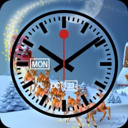 Christmas Clock Live Wallpaper