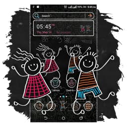 Black Board Sketch Theme