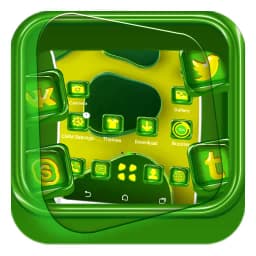 3D Green Gemstone Theme