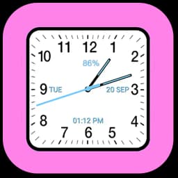 Analog Clock Square Classic